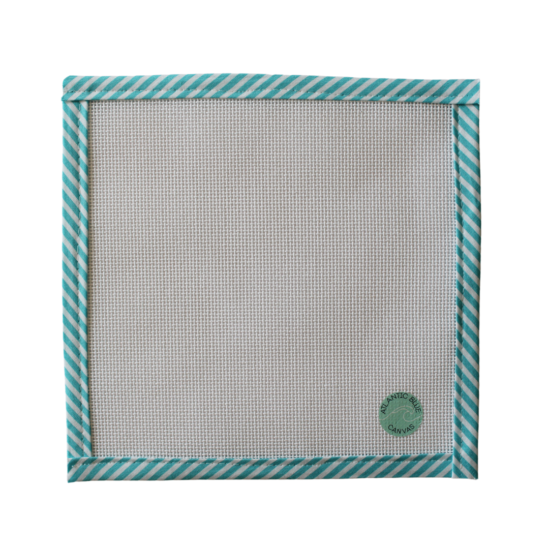 Pre-cut Blank 13 & 18 Mesh Canvas - Atlantic Blue Canvas