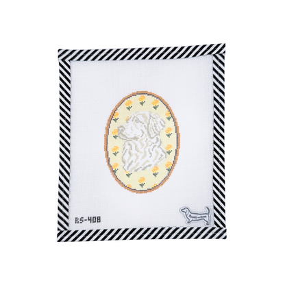 The Golden Retriever Flower Cameo