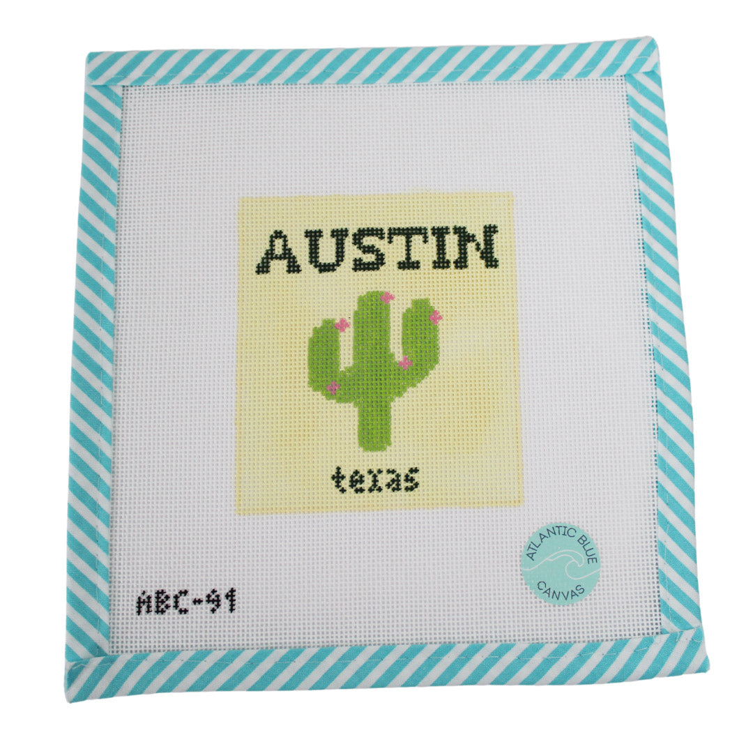 Austin travel book - Atlantic Blue Canvas