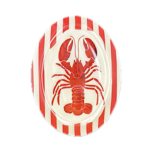 Oval Lobster Metal Dish