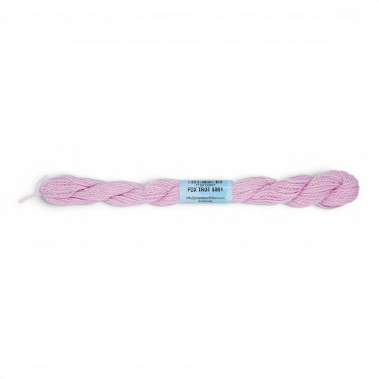 Atlantic Blue Canvas Essentials Skeins - 861 Fox Trot, a light pink silk-blend yarn for needlepoint.