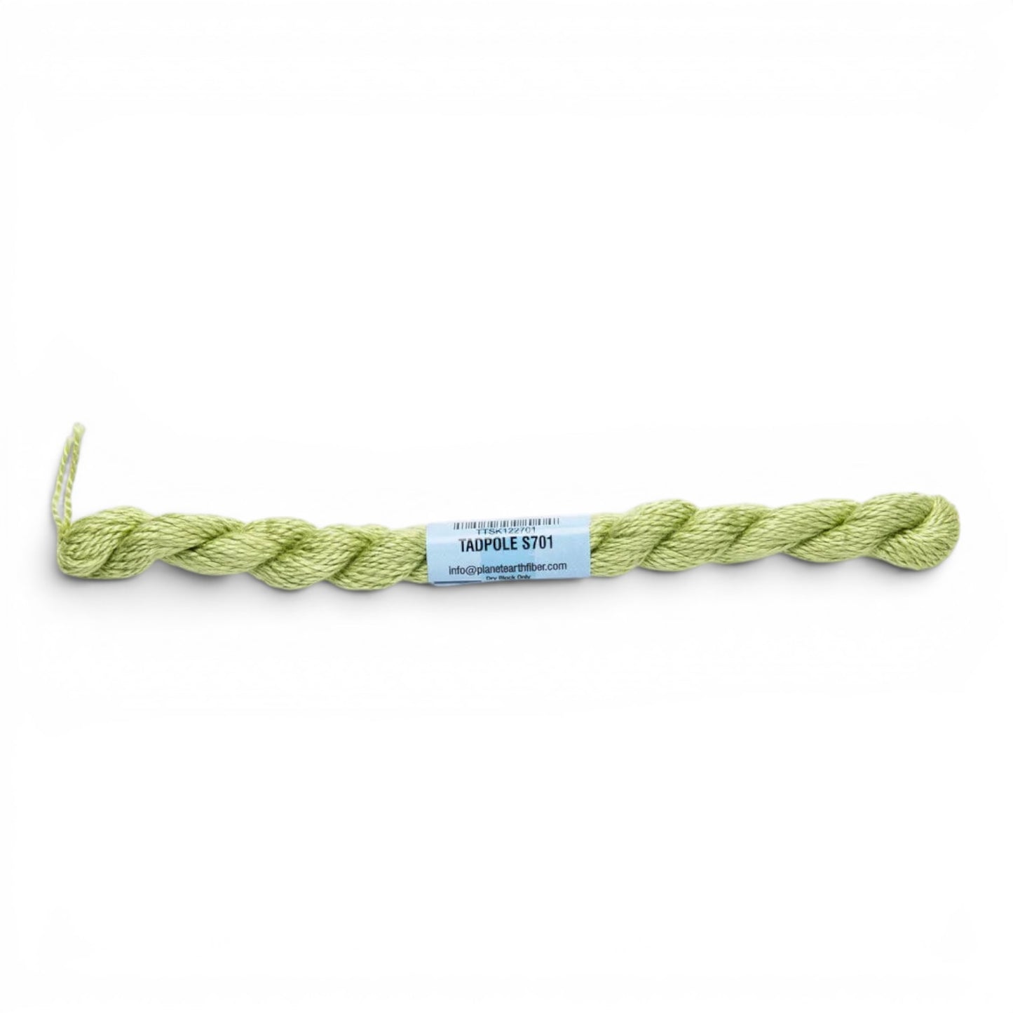 Atlantic Blue Canvas Essentials Skeins 701 Tadpole light green silk-blend embroidery thread