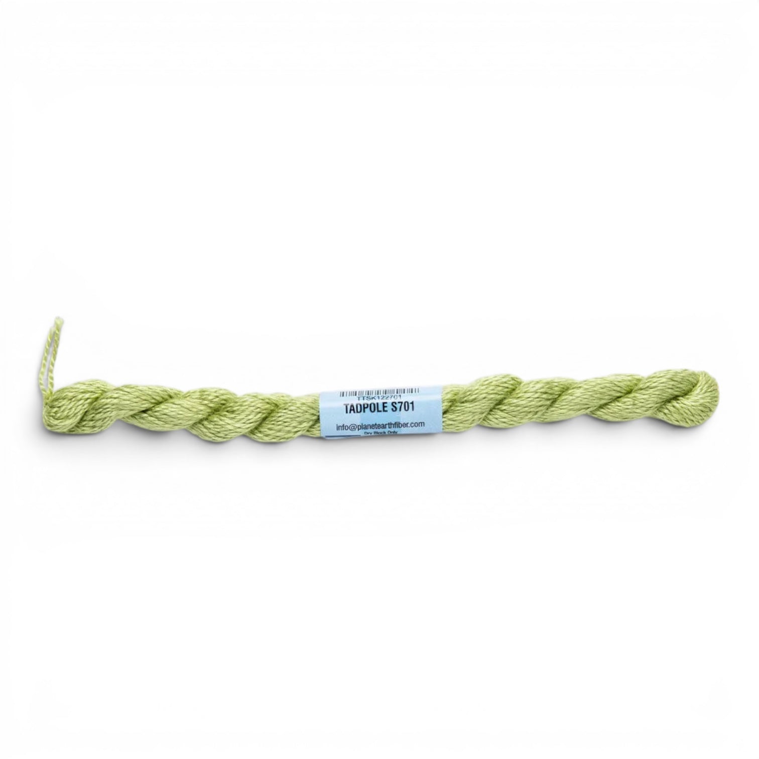 Atlantic Blue Canvas Essentials Skeins 701 Tadpole light green silk-blend embroidery thread