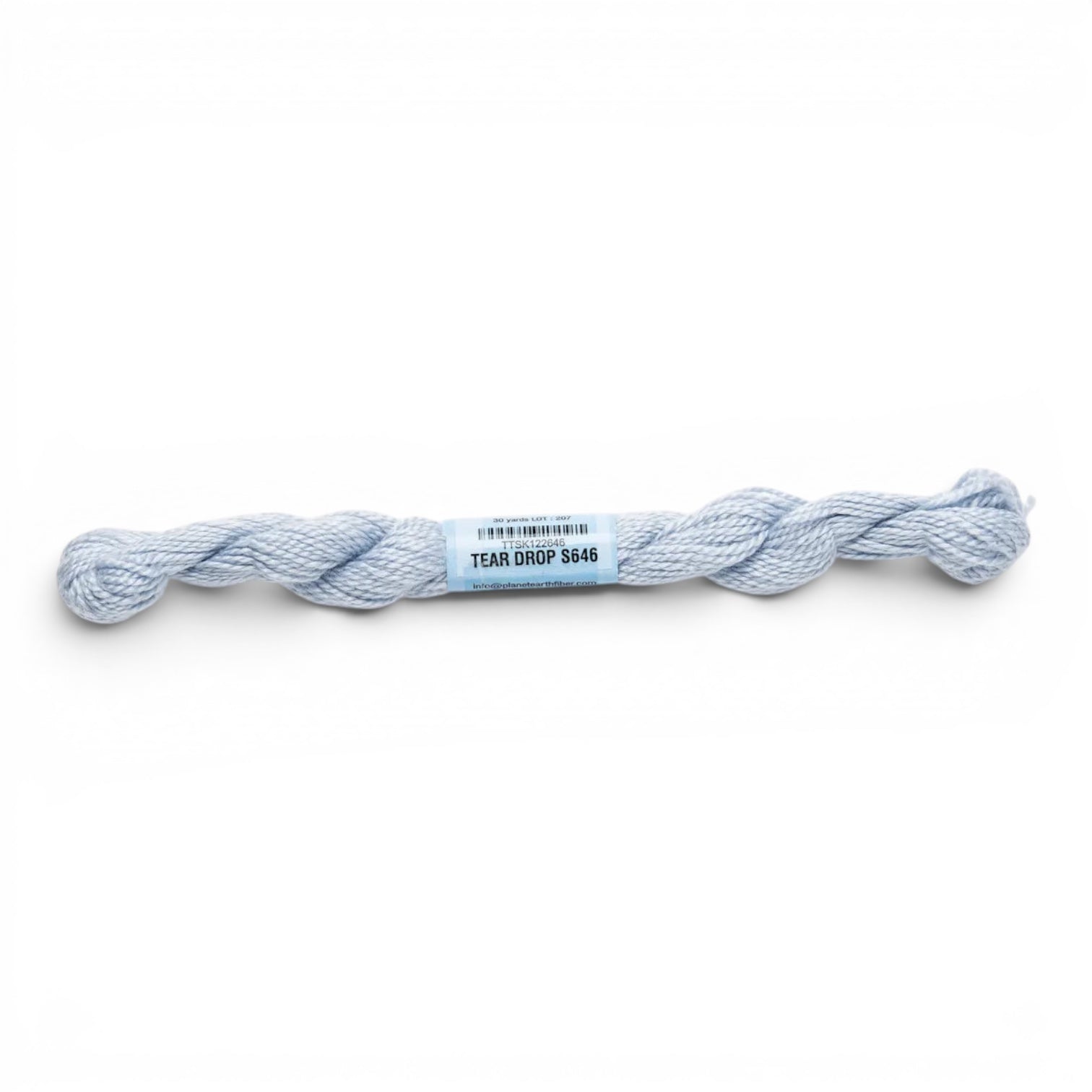 Atlantic Blue Canvas Essentials Skeins 646 Tear Drop light blue silk-blend embroidery thread