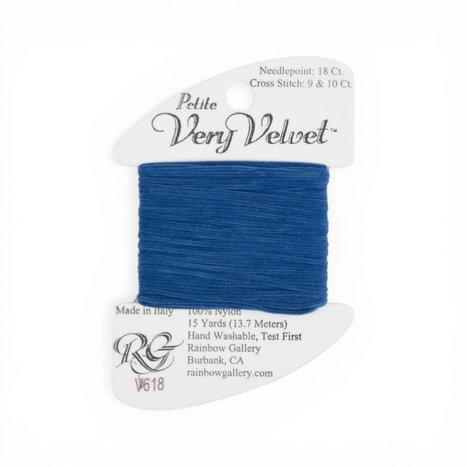 Atlantic Blue Canvas Petite Very Velvet antique blue 100% nylon thread for needlepoint and cross stitch.