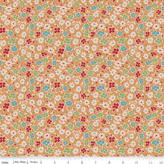 Autumn Cosmos Cider Fabric