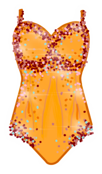 Showgirl Bodysuit - Sparkle Leotard Sticker