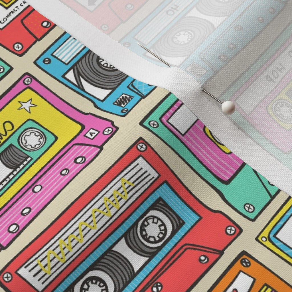 Retro Cassette Fabric