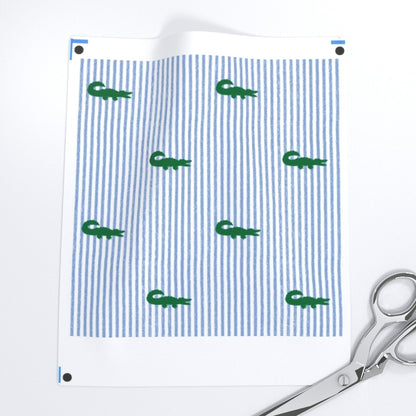 Striped Alligator Fabric