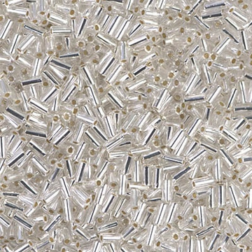 Miyuki Bugle Beads Silver BGL1-001