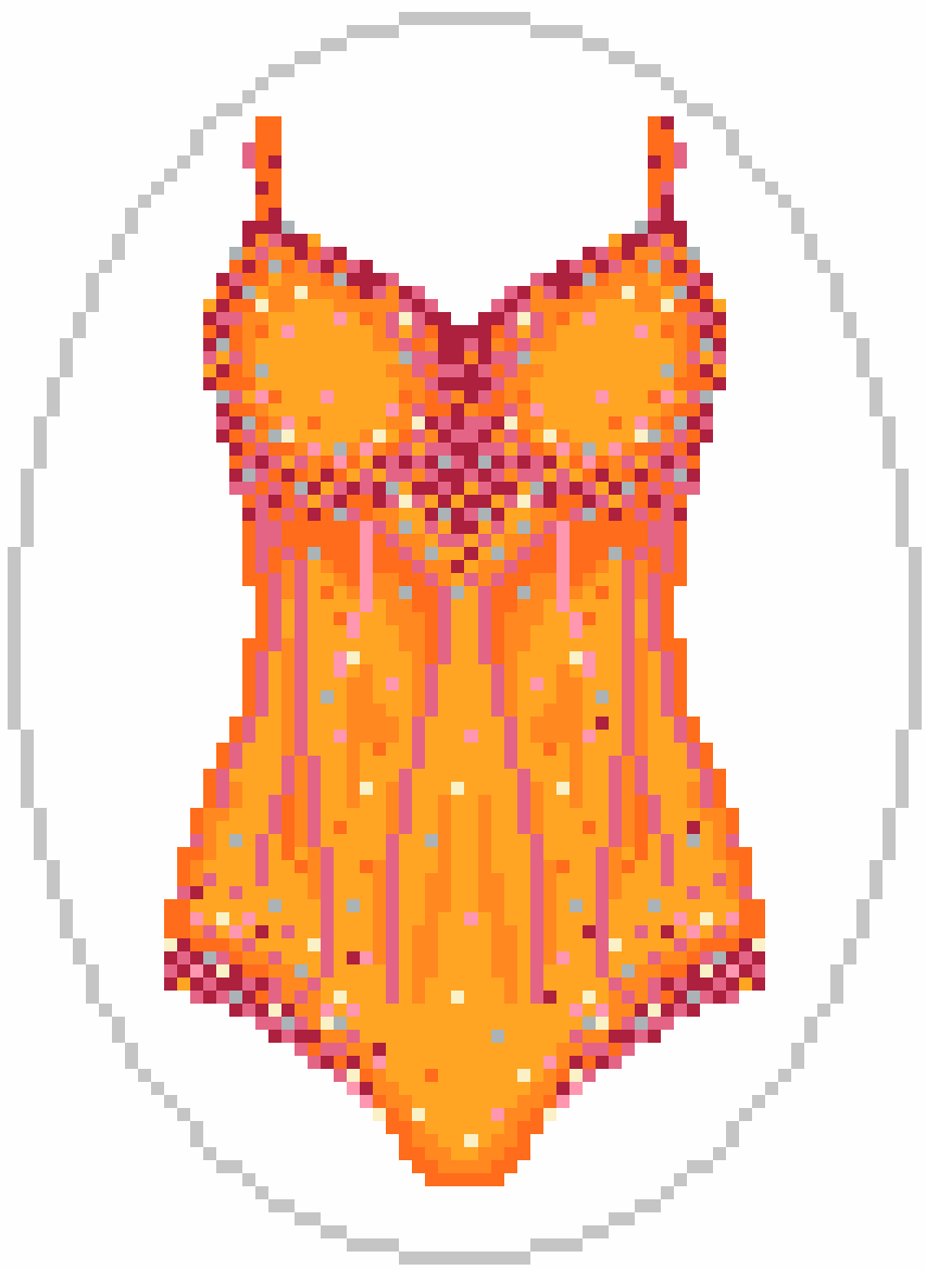 Orange Lover - Sparkle Leotard