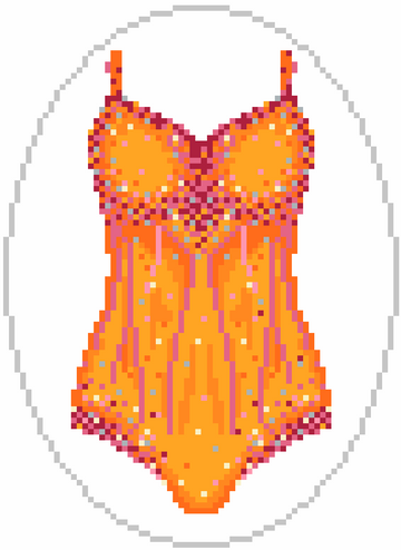 Orange Lover - Sparkle Leotard