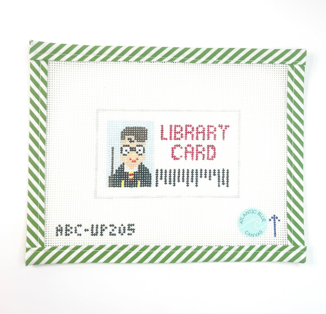 Harry Library Card - Atlantic Blue Canvas