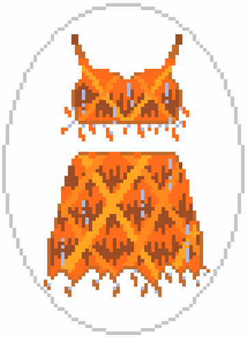 Orange 1989 - Sparkle Skirt Set