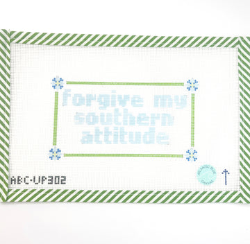 Forgive My Southern Attitude - Atlantic Blue Canvas