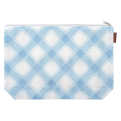 Mini Blue Plaid Canvas Bag