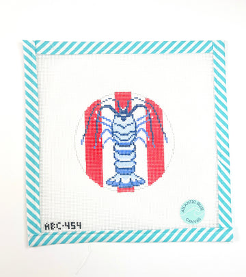 Florida Lobster Round - Red - Atlantic Blue Canvas