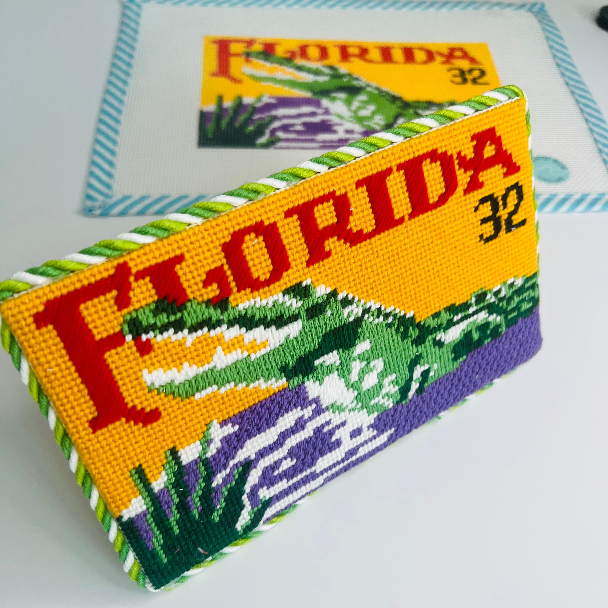 Florida Alligator: Stitch Guide - Atlantic Blue Canvas