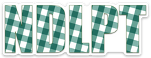 Load image into Gallery viewer, NDLPT Green Plaid Sticker - Small
