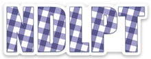 Load image into Gallery viewer, NDLPT Purple Plaid Sticker

