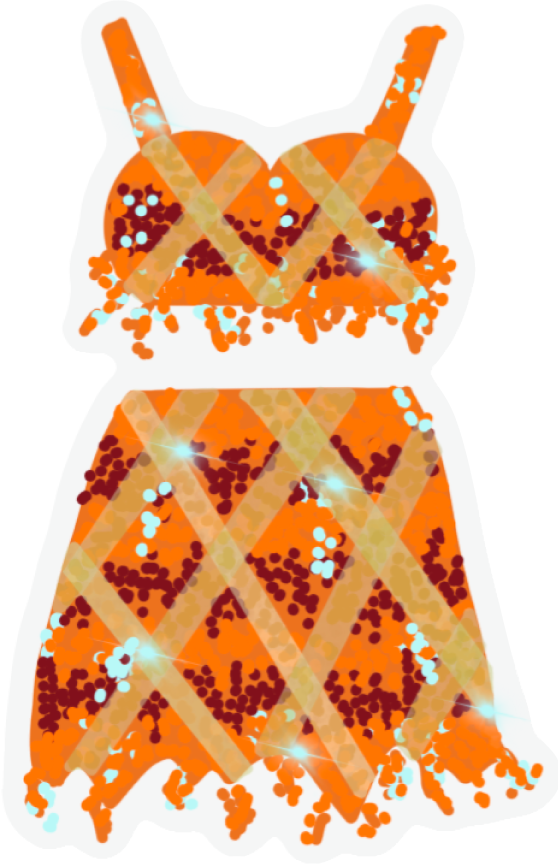 Showgirl 1989 - Orange Set Sticker