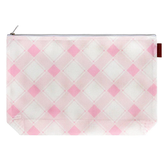 Mini Pink Plaid Canvas Bag
