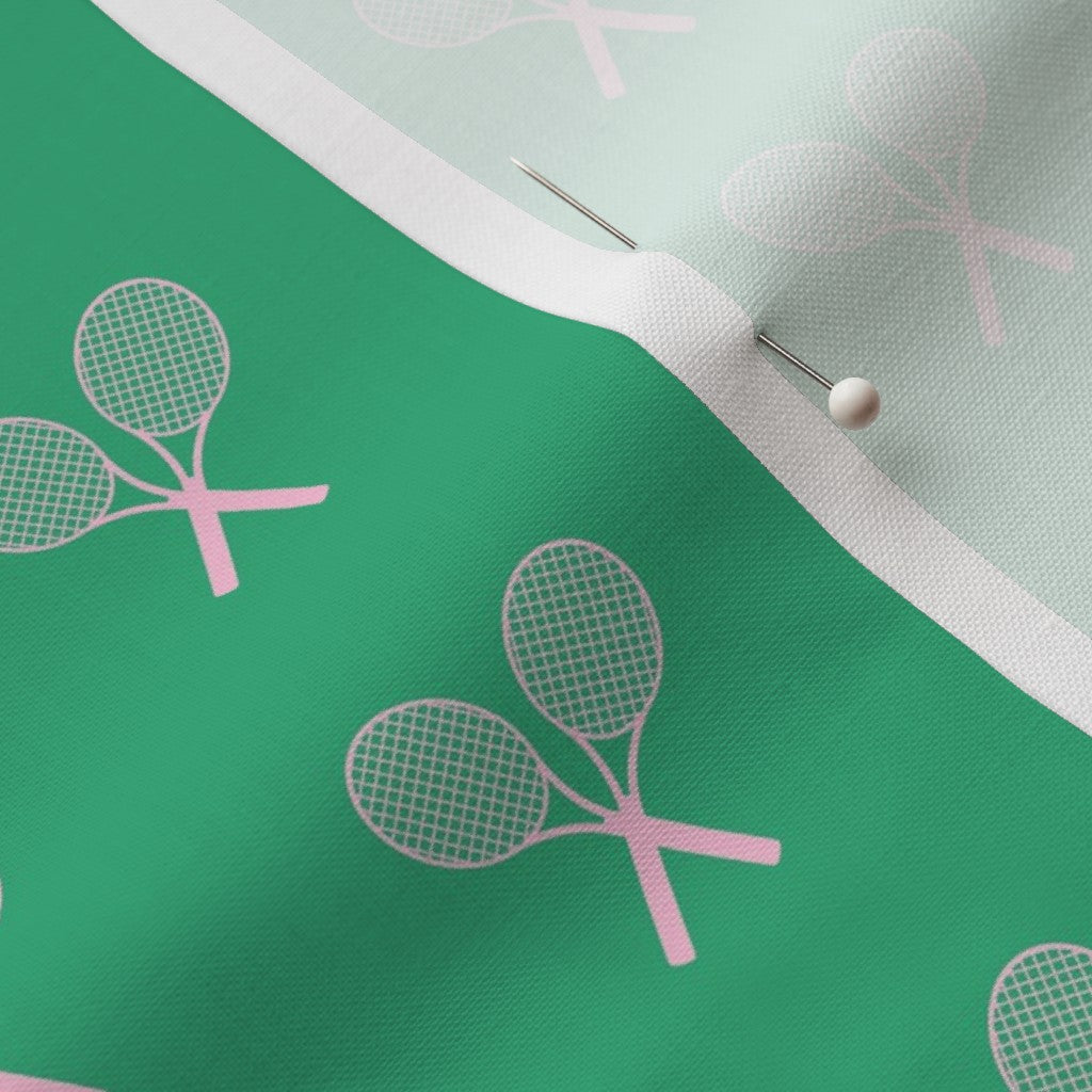 Pink & Green Tennis Fabric