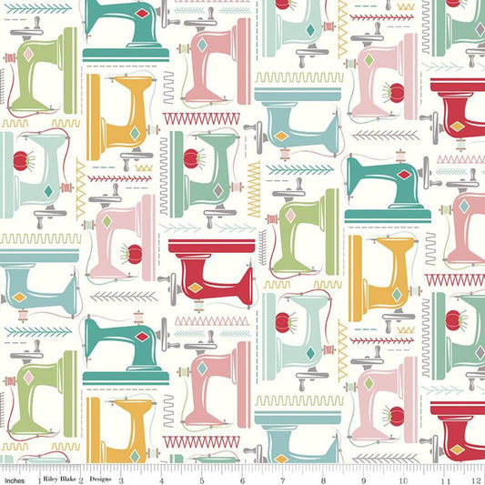 My Happy Place Sewing Machine Fabric