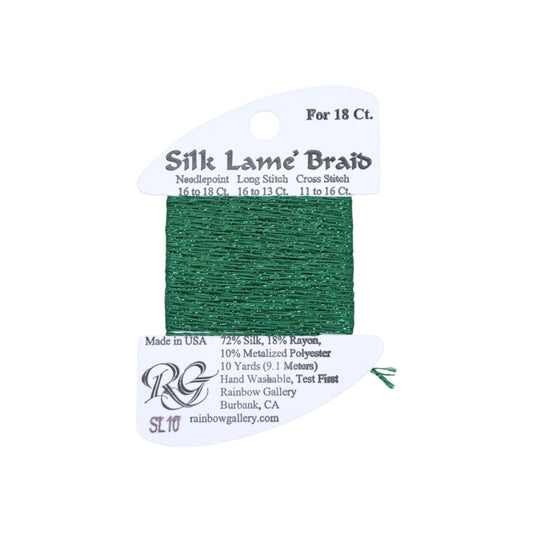 Silk Lame Braid SL10 Green
