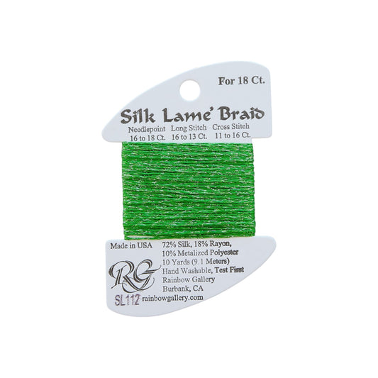 Silk Lame Braid SL112 Spring Green