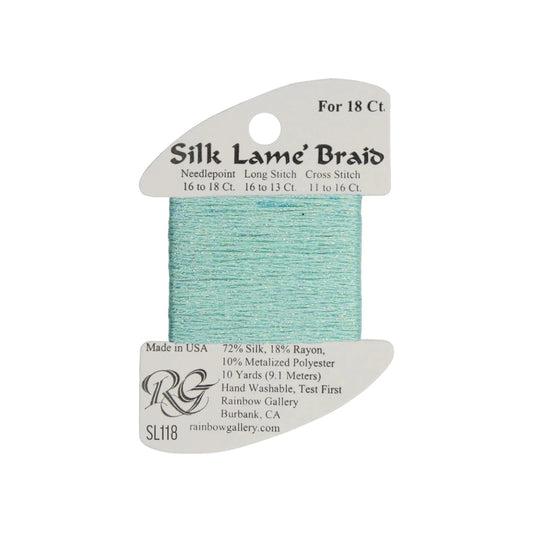 Silk Lame Braid SL118 Sea Spray