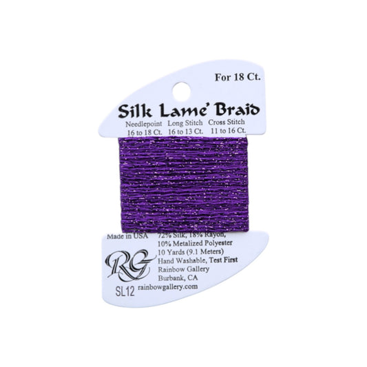 Silk Lame Braid SL12 Purple