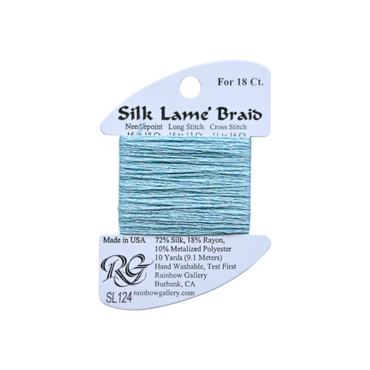 Silk Lame Braid SL124 Blue Glow