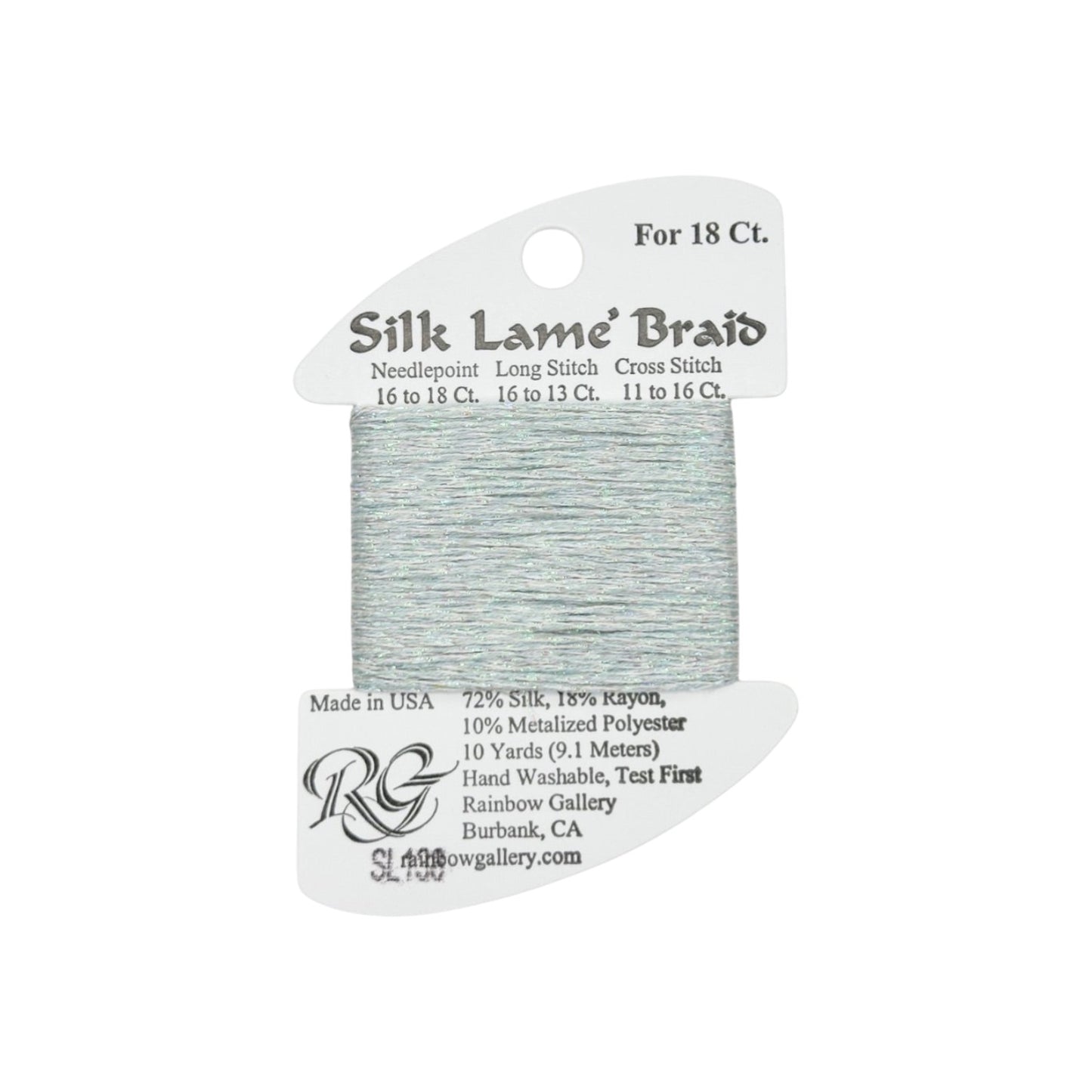 Silk Lame Braid SL138 Glacier