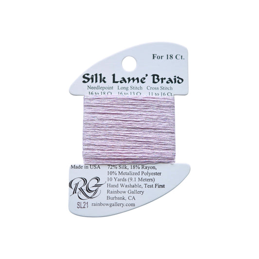 Silk Lame Braid SL21 Lite Lavender