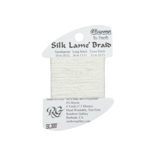 Silk Lame Braid SL300 Glow in the Dark White