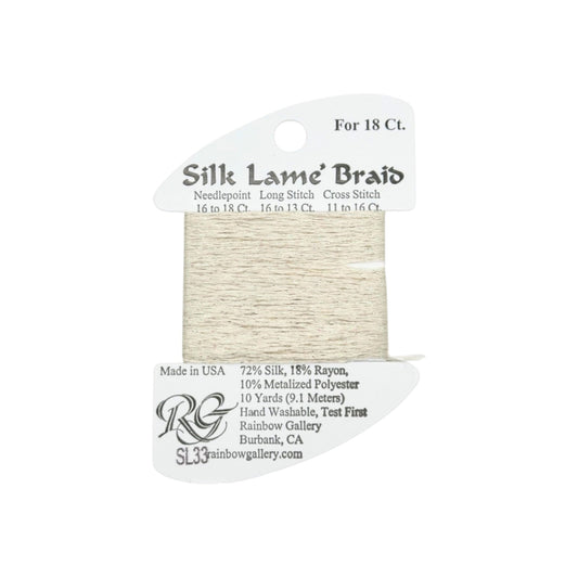 Silk Lame Braid SL33 Eggshell
