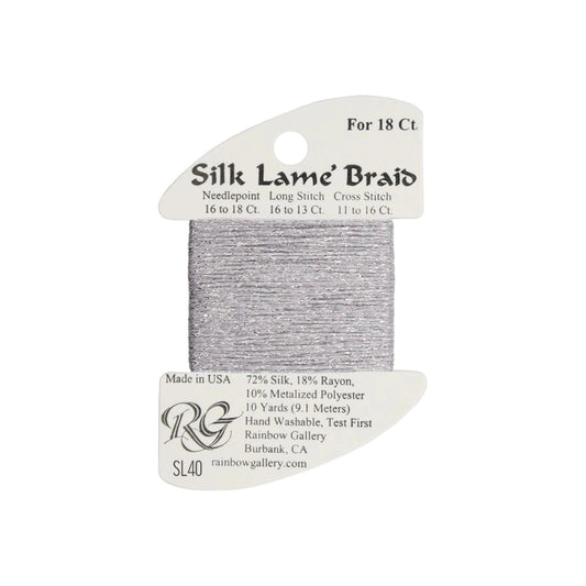 Silk Lame Braid SL40 Dove Gray