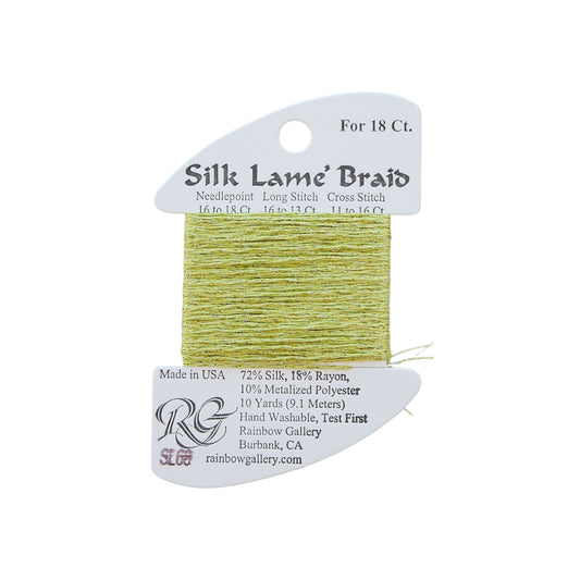 Silk Lame Braid SL68 Pale Avocado