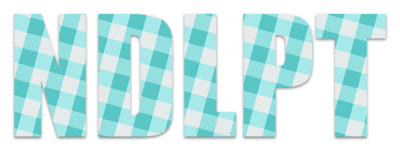 NDLPT Teal Plaid Sticker - Small