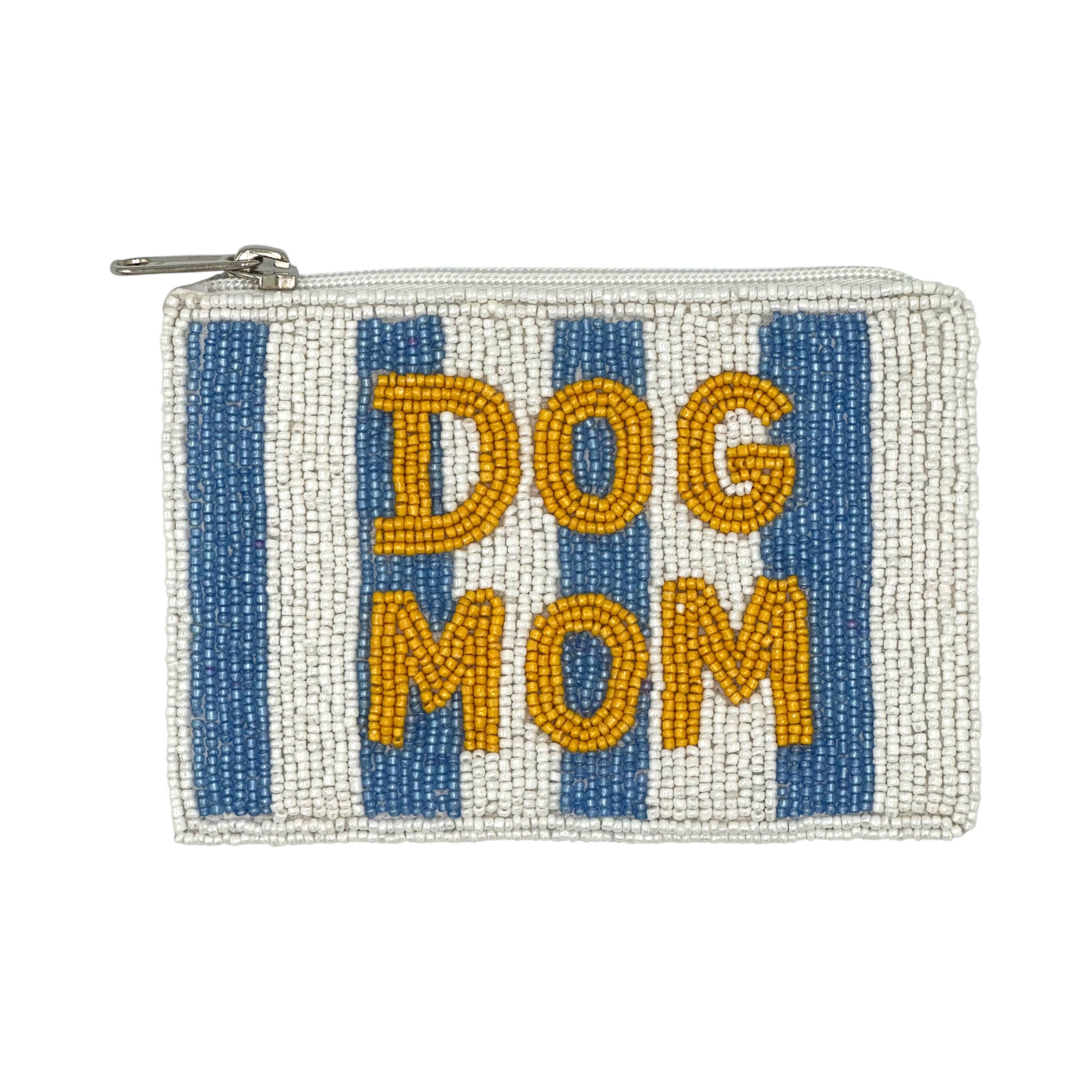 Dog Mom Beaded Coin Wallet