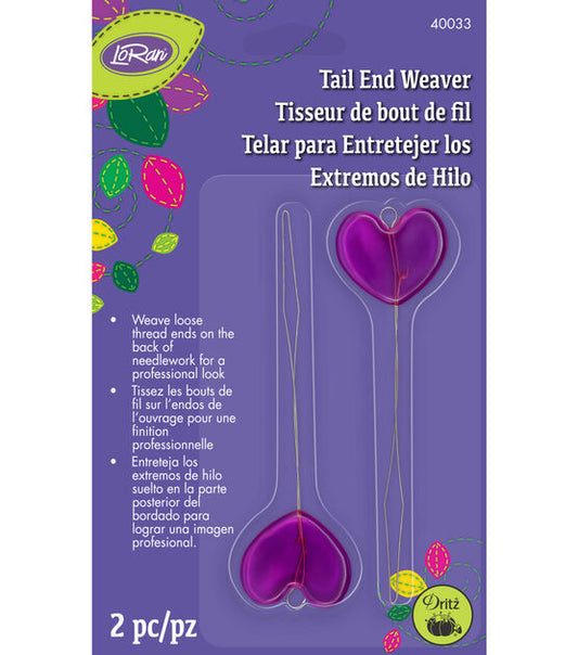 Dritz Tail End Weaver by Loran - 2 pieces - Atlantic Blue Canvas