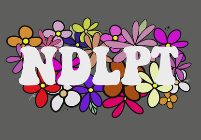 NDLPT Floral Clear Sticker