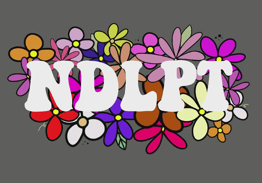 NDLPT Floral Clear Sticker