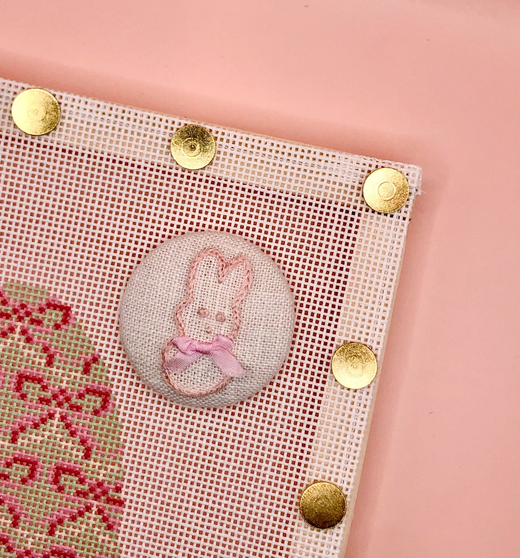 Bunny with Bow Needleminder - Pink