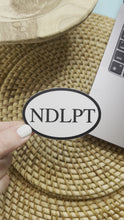 Load and play video in Gallery viewer, Oval NDLPT Sticker
