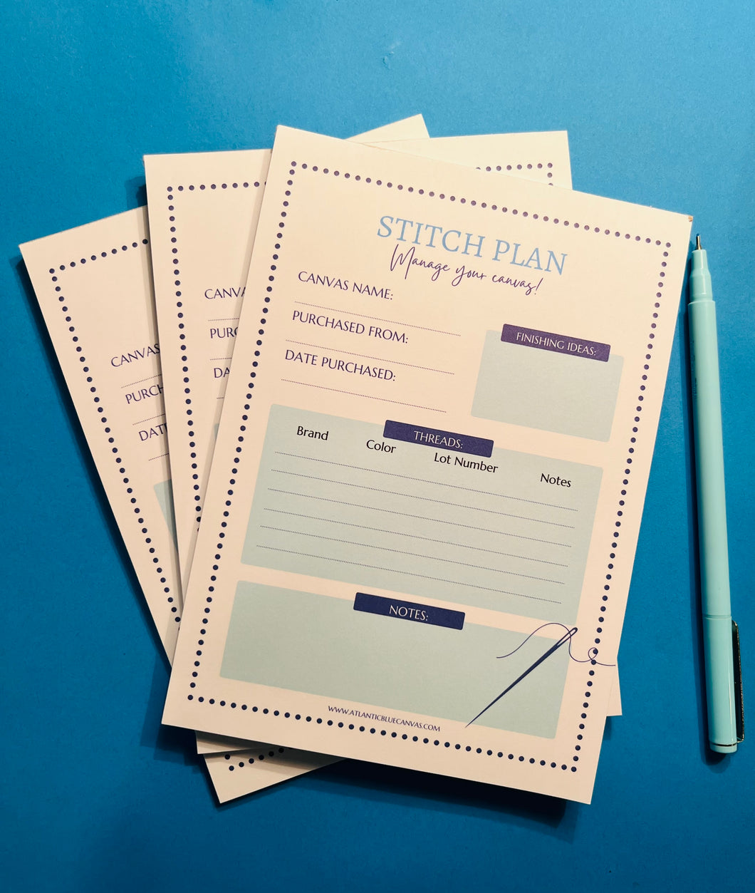 Stitch Plan Notepad