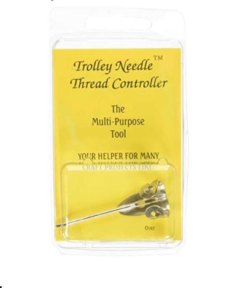 Trolley Needle - Needlepoint Thread Controller - Atlantic Blue Canvas