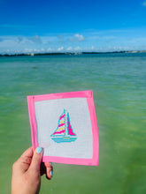 Load image into Gallery viewer, Mini Sailboat - Atlantic Blue Canvas
