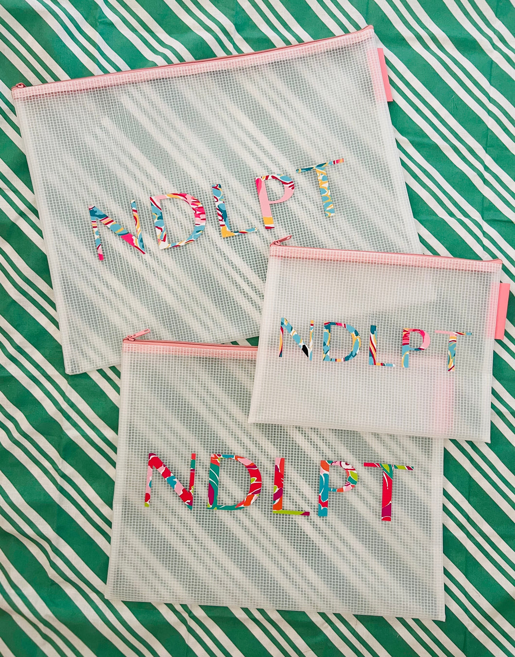 Bag Bundle - Set of 3 - NDLPT - Floral Font
